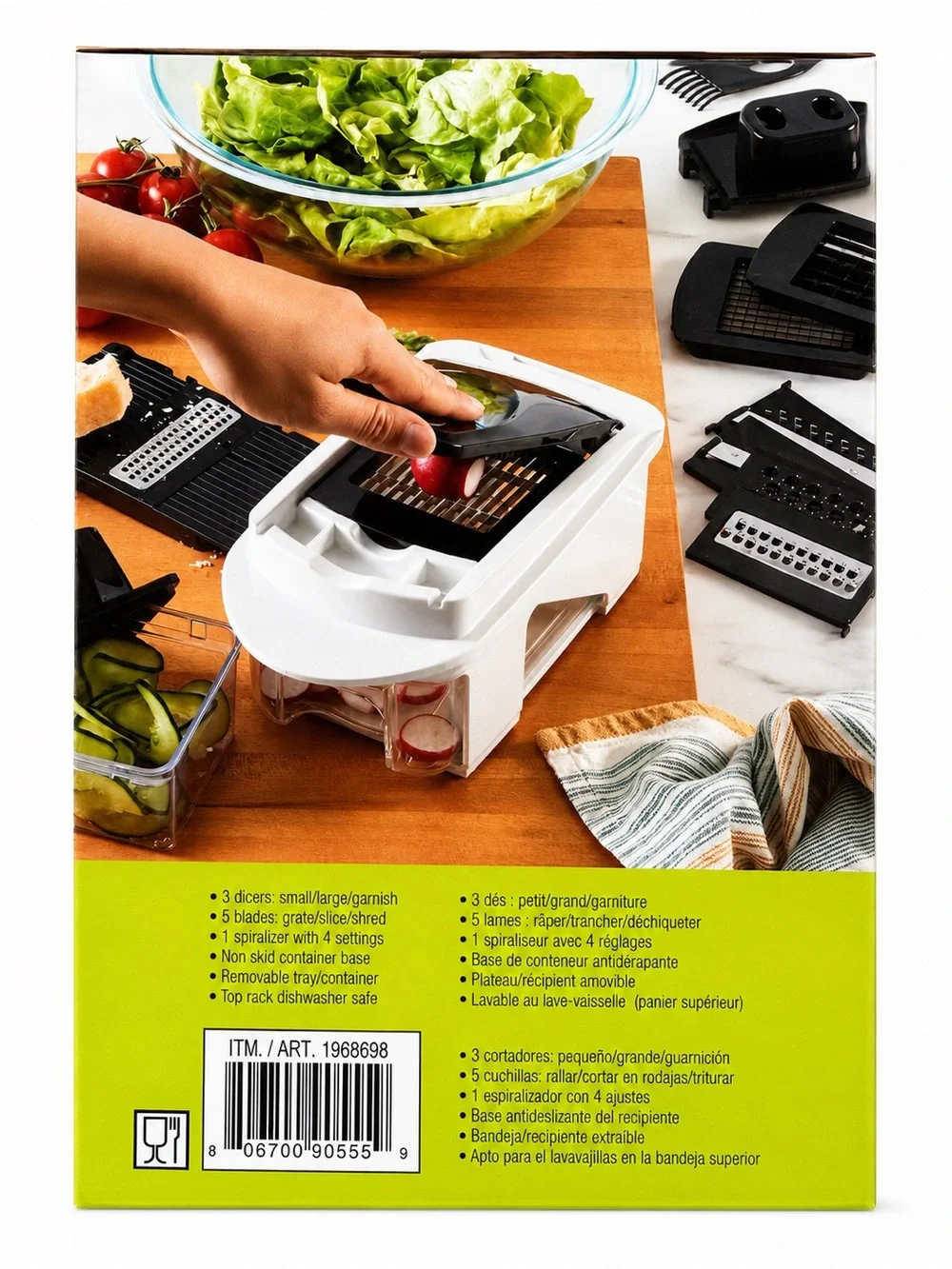 MIU 11-Piece Vegetable Chopper Slicer Dicer Spiralizer New